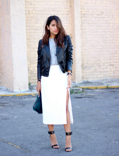 Effortless yet Pretty White Skirt Outfits
