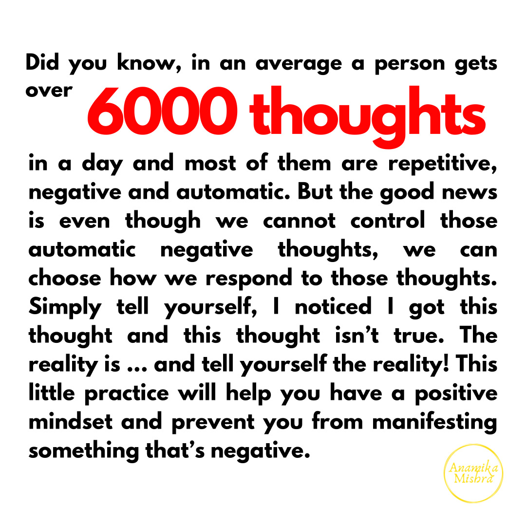 Power of Negative Thoughts & How to Deal with It