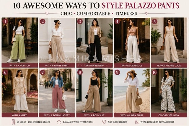 10 Awesome Ways to Style Palazzo Pants for Every Occasion