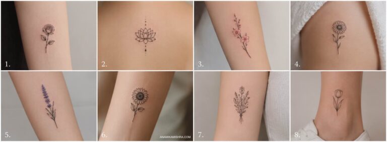 Small Flower Designs for Tattoos