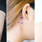 Cute Small Flower Tattoo Design for Women