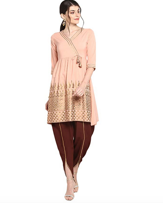 Semi Ethnic Designer Diwali Outfit