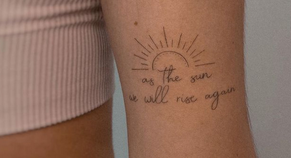 Inspiring tattoo design quote