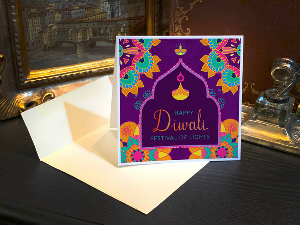 Diwali Greeting Card Design Idea