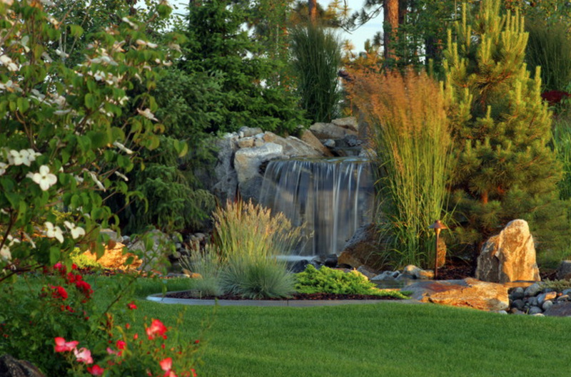 Relaxing Backyard Waterfalls