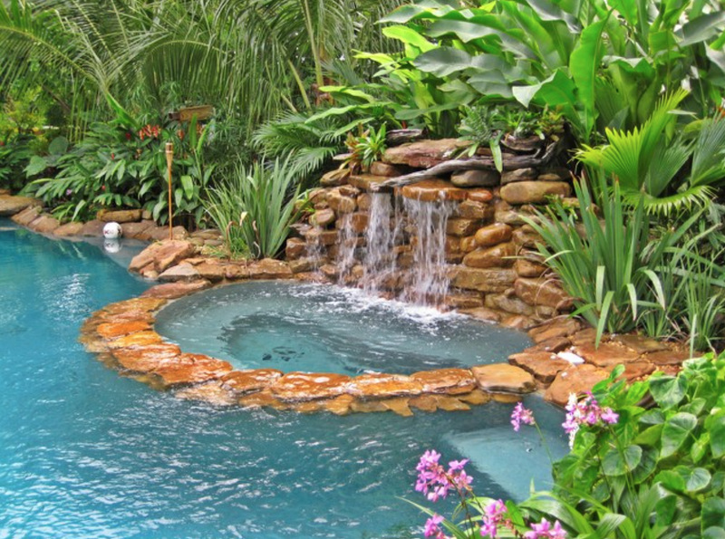 Relaxing Backyard Waterfalls