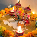 Diwali Puja Decoration Photo at Home