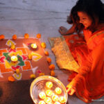 Diwali Rangoli at home