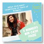 Celebrating 13Years of Blogging - MEGA GIVEAWAY - 5 Winners