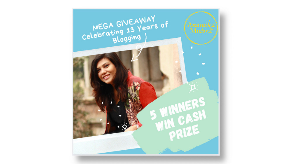 Celebrating 13Years of Blogging - MEGA GIVEAWAY - 5 Winners