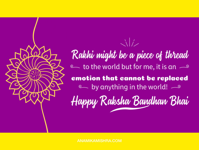 Raksha Bandhan Quotes & Wishes for Brother