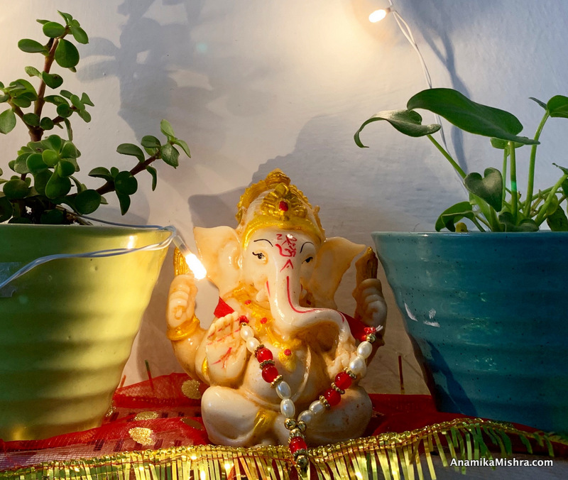Ganesha Chaturthi Simple Decor at Home