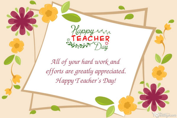 Unique Teacher's Day Wishes, Messages & eCards for Teachers