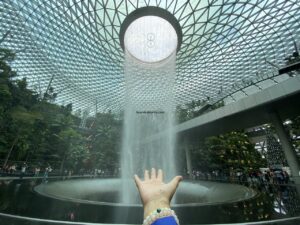 Singapore Changi Airport - World's Best Airport that has a Waterfall