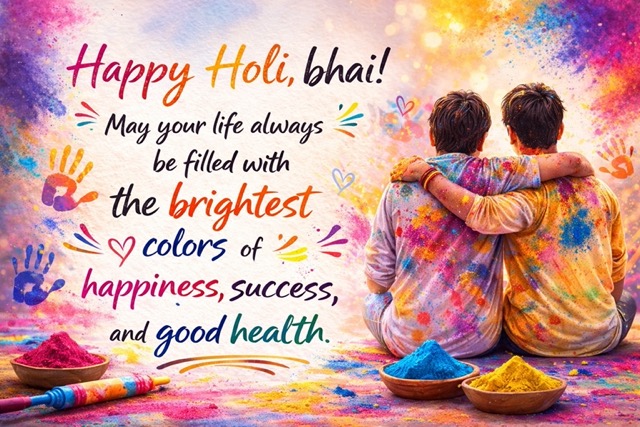 Best Holi Messages for Brother