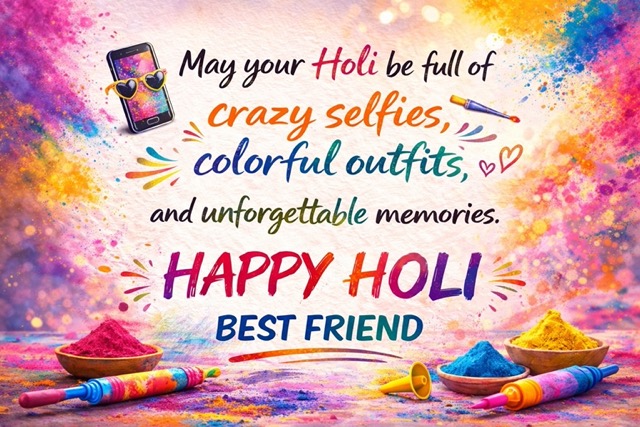 Best Holi Messages for Best Friend