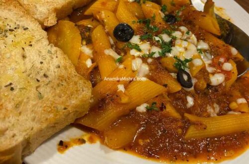Pasta Arabiatta - Brown Sugar GK1 Delhi Cafe Review