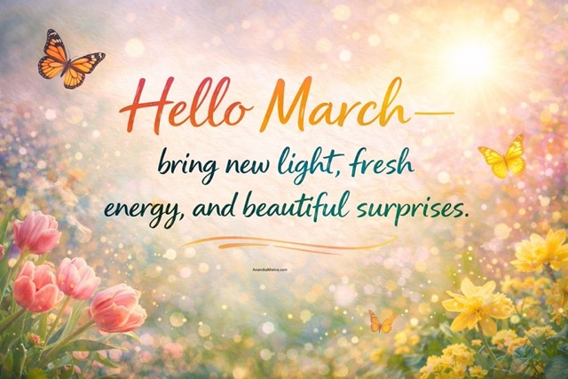 Hello March Quotes