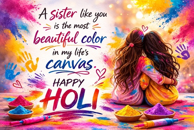 Best Holi Messages for Sister