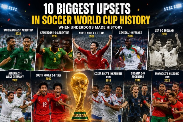 10 Biggest Upsets in Soccer World Cup History That Shocked the World